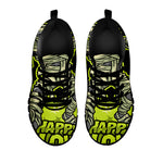 Halloween Mummy Print Black Sneakers