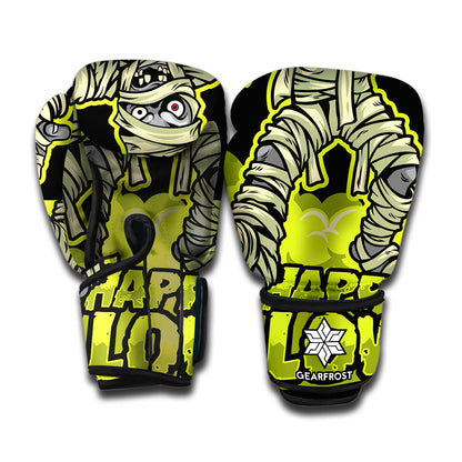 Halloween Mummy Print Boxing Gloves