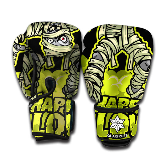 Halloween Mummy Print Boxing Gloves