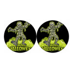 Halloween Mummy Print Car Coasters