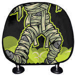 Halloween Mummy Print Car Headrest Covers