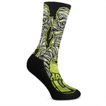 Halloween Mummy Print Crew Socks