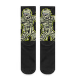 Halloween Mummy Print Crew Socks