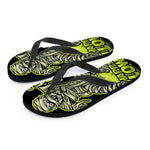 Halloween Mummy Print Flip Flops