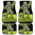 Halloween Mummy Print Front and Back Car Floor Mats