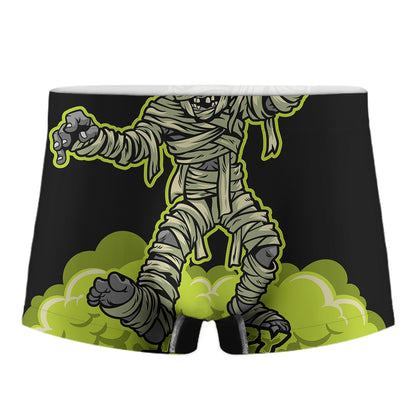 Halloween Mummy Print Men's Boxer Briefs