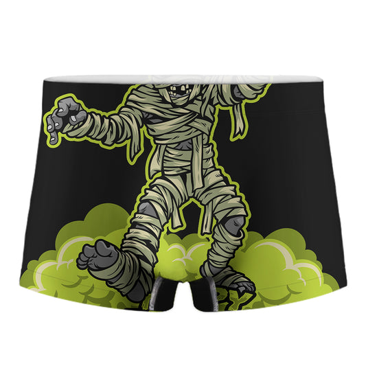 Halloween Mummy Print Men's Boxer Briefs