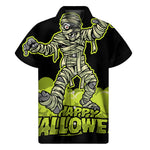 Halloween Mummy Print Men's Short Sleeve Shirt