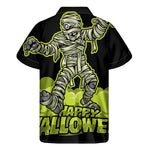 Halloween Mummy Print Men's Short Sleeve Shirt