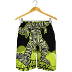 Halloween Mummy Print Men's Shorts