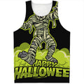 Halloween Mummy Print Men's Tank Top