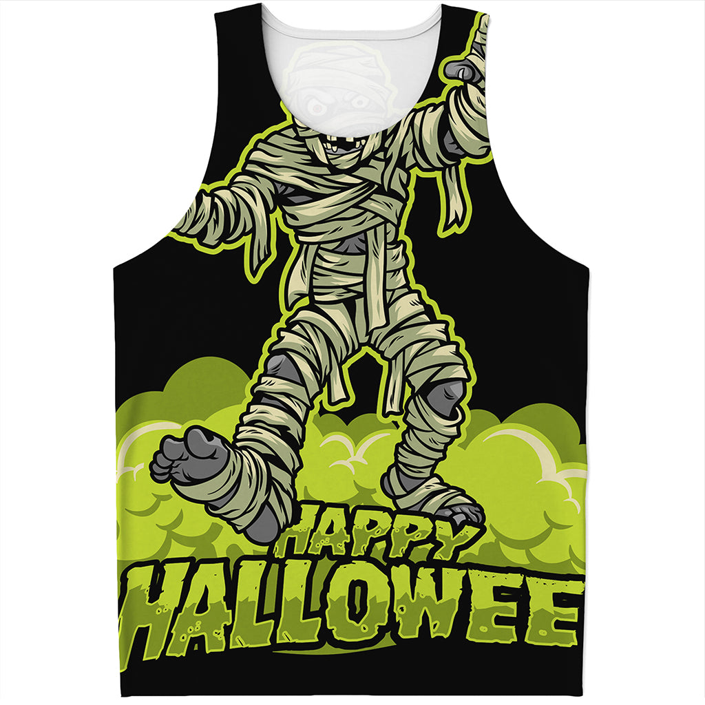 Halloween Mummy Print Men's Tank Top