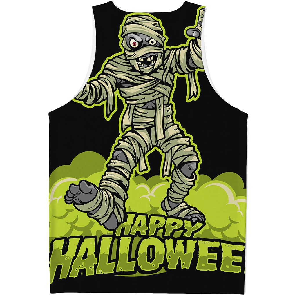 Halloween Mummy Print Men's Tank Top