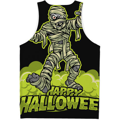 Halloween Mummy Print Men's Tank Top