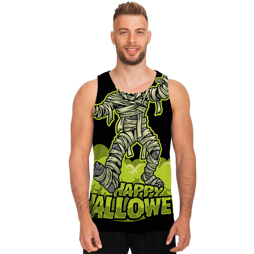 Halloween Mummy Print Men's Tank Top