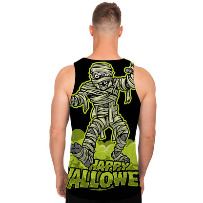 Halloween Mummy Print Men's Tank Top