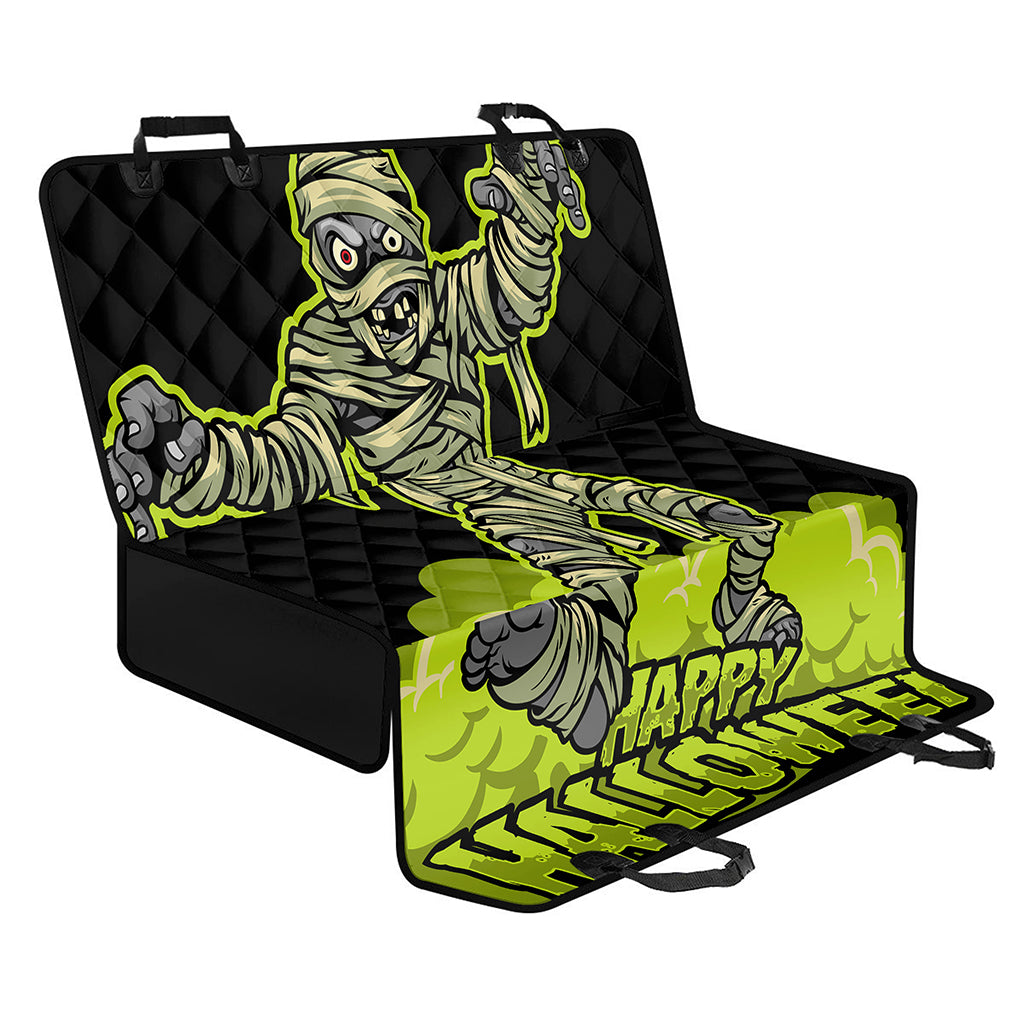 Halloween Mummy Print Pet Car Back Seat Cover