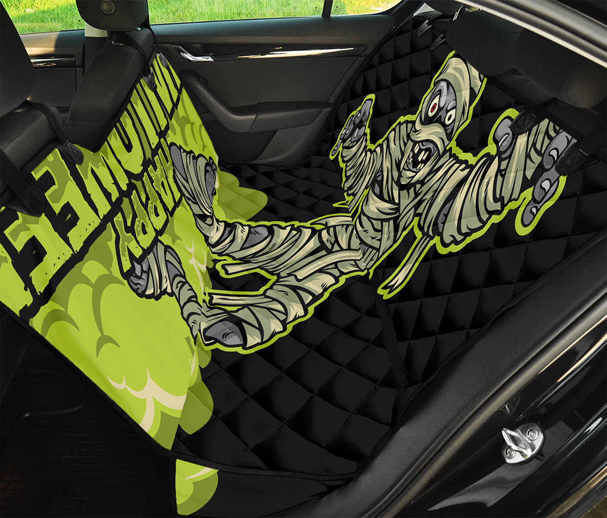 Halloween Mummy Print Pet Car Back Seat Cover