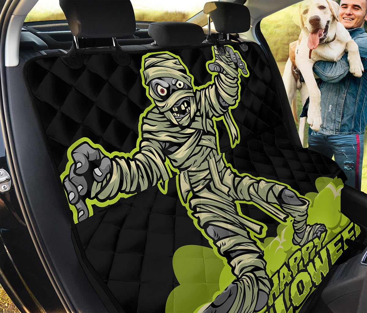 Halloween Mummy Print Pet Car Back Seat Cover