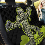 Halloween Mummy Print Pet Car Back Seat Cover