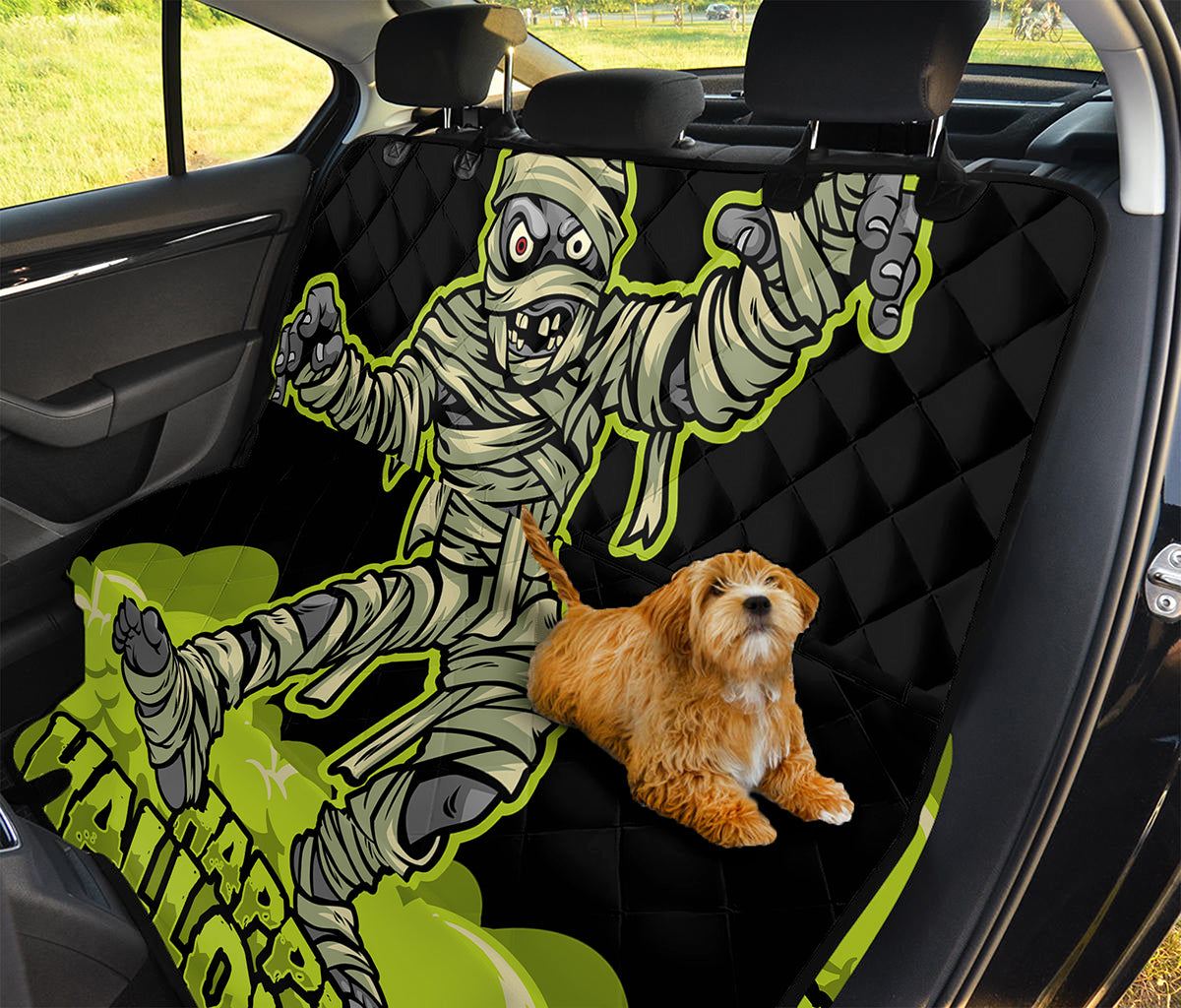 Halloween Mummy Print Pet Car Back Seat Cover