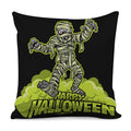 Halloween Mummy Print Pillow Cover