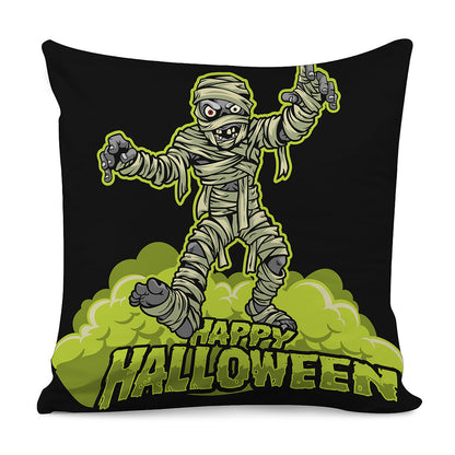 Halloween Mummy Print Pillow Cover