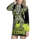 Halloween Mummy Print Pullover Hoodie Dress