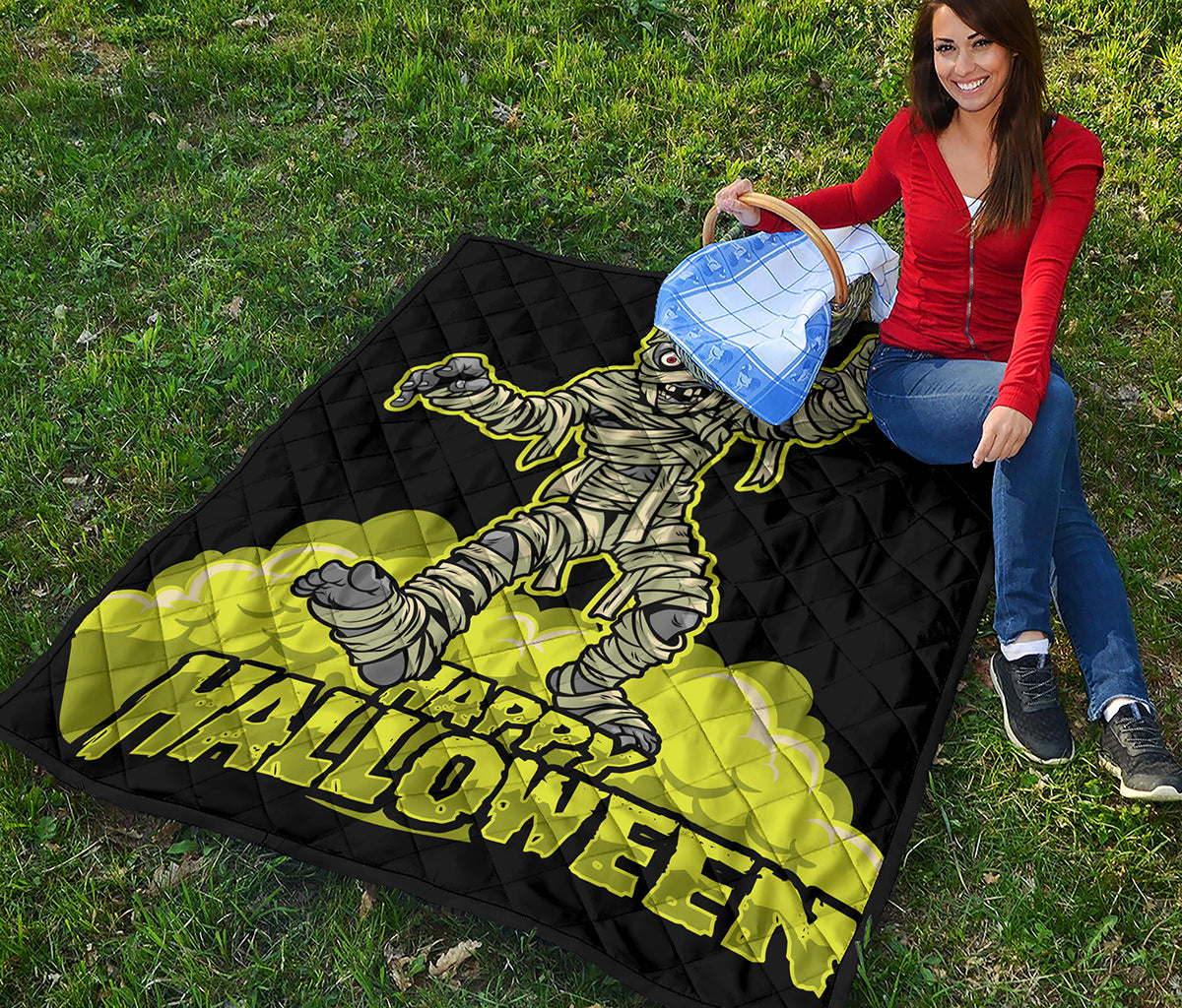 Halloween Mummy Print Quilt