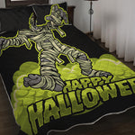 Halloween Mummy Print Quilt Bed Set