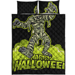 Halloween Mummy Print Quilt Bed Set