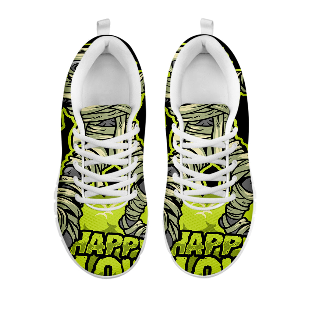 Halloween Mummy Print White Sneakers