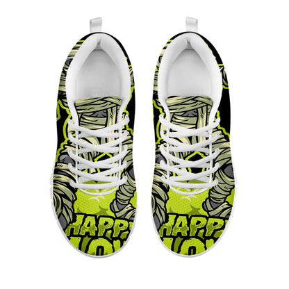 Halloween Mummy Print White Sneakers