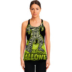 Halloween Mummy Print Women's Racerback Tank Top