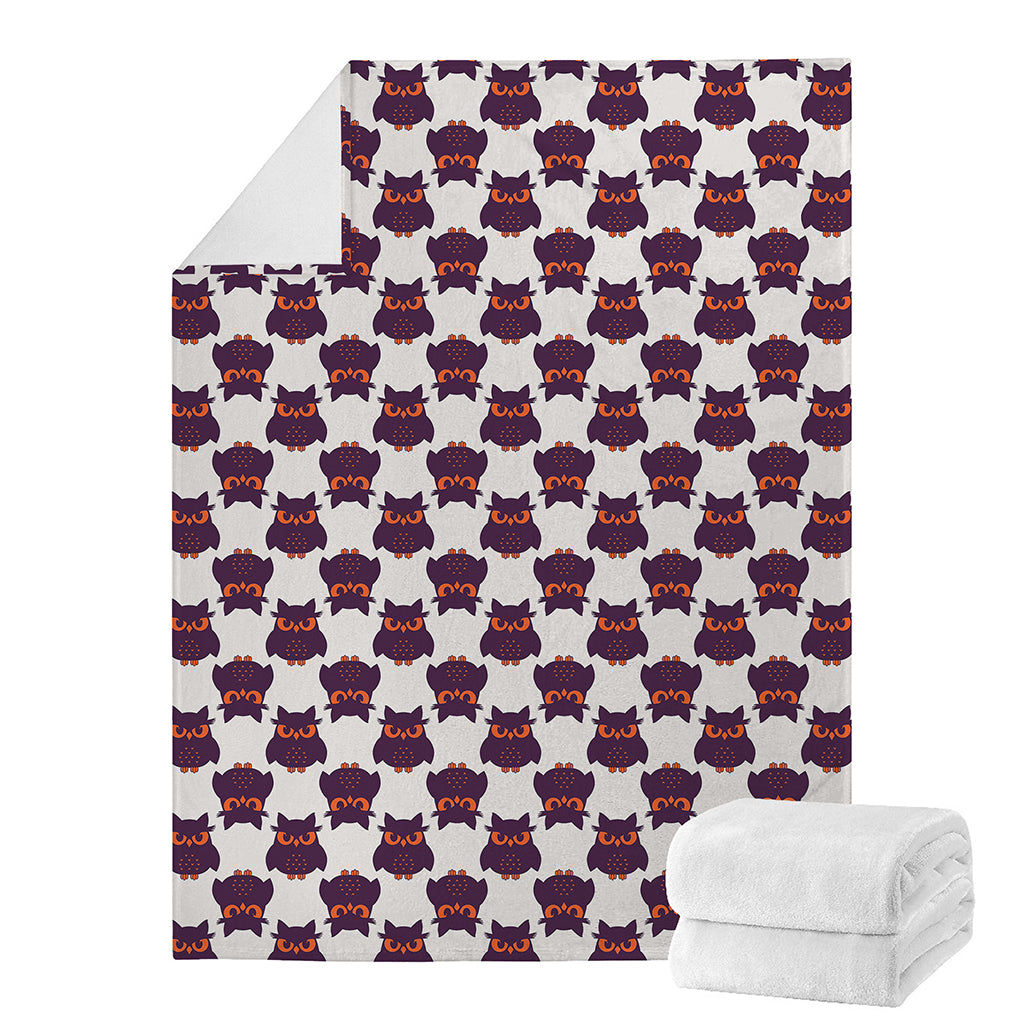 Halloween Owl Pattern Print Blanket