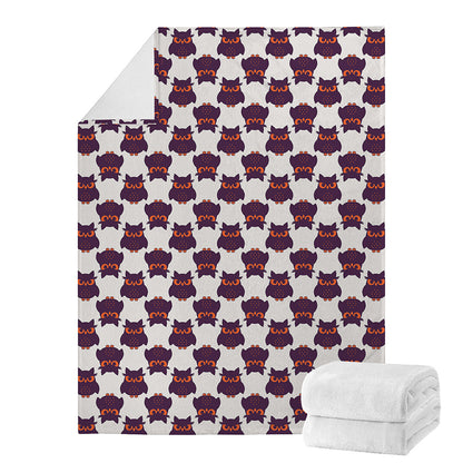 Halloween Owl Pattern Print Blanket