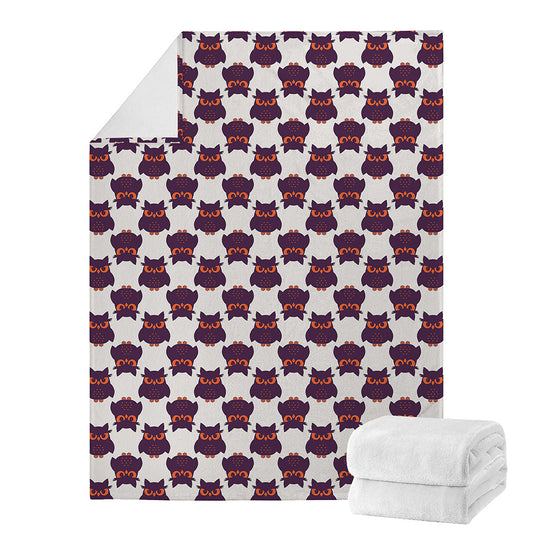 Halloween Owl Pattern Print Blanket