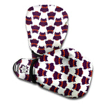 Halloween Owl Pattern Print Boxing Gloves