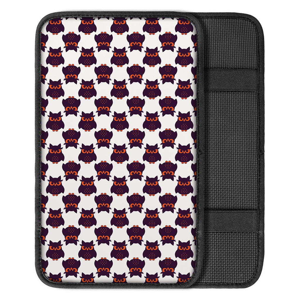Halloween Owl Pattern Print Car Center Console Cover