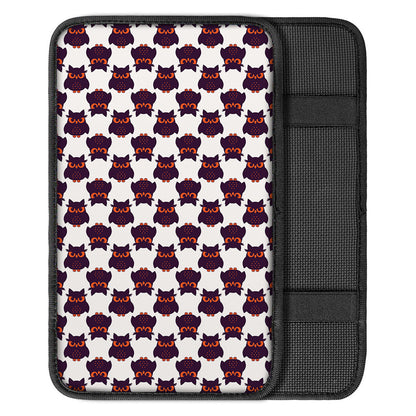 Halloween Owl Pattern Print Car Center Console Cover