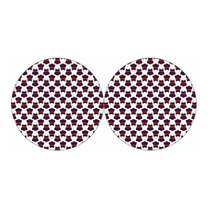Halloween Owl Pattern Print Car Coasters
