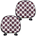 Halloween Owl Pattern Print Car Headrest Covers