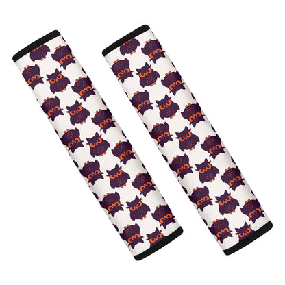 Halloween Owl Pattern Print Car Seat Belt Covers