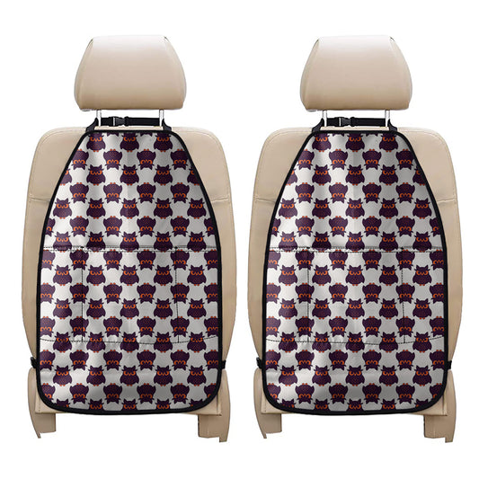 Halloween Owl Pattern Print Car Seat Organizers