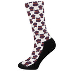 Halloween Owl Pattern Print Crew Socks