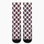 Halloween Owl Pattern Print Crew Socks