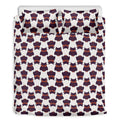 Halloween Owl Pattern Print Duvet Cover Bedding Set