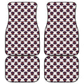 Halloween Owl Pattern Print Front and Back Car Floor Mats