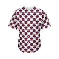 Halloween Owl Pattern Print Men's Baseball Jersey