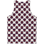 Halloween Owl Pattern Print Men's Tank Top